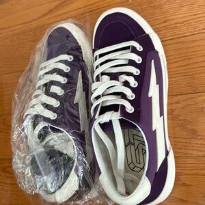 Revenge x storm low top brand new shoes in violet and white